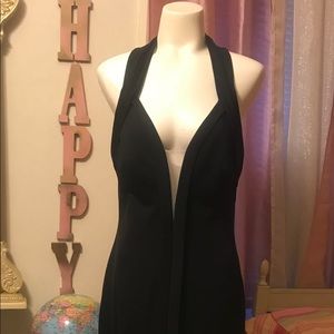 Beautiful full length black dress.